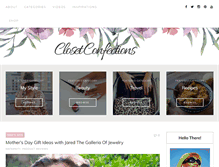 Tablet Screenshot of closetconfections.com